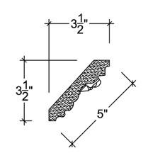 Side View image of Plaster Cornice – DC503-024