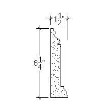 Side View image of Plaster Panel / Base DC306-273