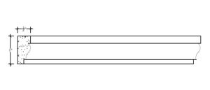 2D View image of Plaster Panel – DC401-094C
