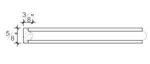 2D View image of Plaster Panel – DC401-227