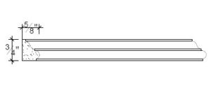 2D View of Plaster Panel – DC401-238 2D View image of Plaster Panel – DC401-238