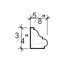 Side View of Plaster Panel – DC401-238 Side View image of Plaster Panel – DC401-238