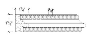 2D View image of Plaster Corner Panel – 401-245B