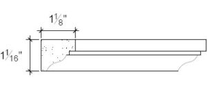 2D View image of Plaster Panel – DC401-308