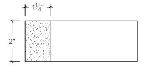 2D View image of Plaster Panel – DC402-165B