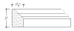 2D View image of Plaster Panel – DC402-205