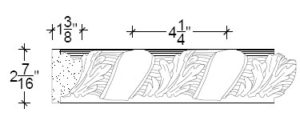 2D View of Plaster Panel – DC402-267 2D View image of Plaster Panel – DC402-267