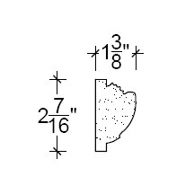 Side View of Plaster Panel – DC402-267 Side View image of Plaster Panel – DC402-267