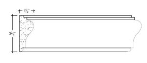2D View image of Plaster Panel – DC403-082