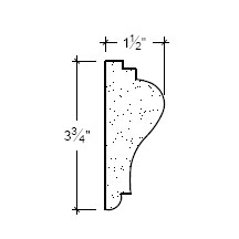 Side View image of Plaster Panel – DC403-082