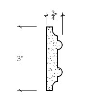 Side View image of Plaster Panel – DC403-117