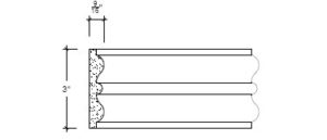 2D View image of Plaster Panel – DC403-118