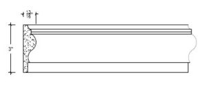 2D View image of Plaster Panel – DC403-119