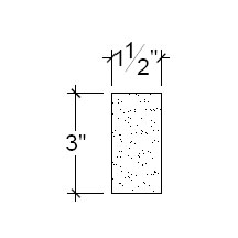 Side View of Plaster Panel – DC403-165 Side View image of Plaster Panel – DC403-165