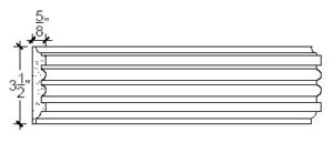 2D View image of Plaster Panel – DC403-333