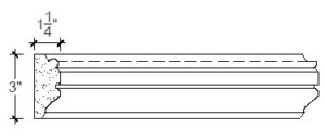 2D View of Plaster Panel – DC403-337 2D View image of Plaster Panel – DC403-337