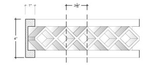2D View image of Plaster Panel – DC404-100
