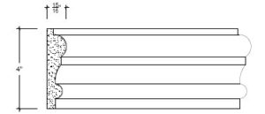 2D View image of Plaster Panel – DC404-116