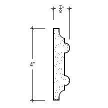 Side View of Plaster Panel – DC404-117 Side View image of Plaster Panel – DC404-117