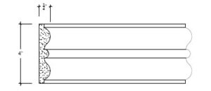 2D View image of Plaster Panel – DC404-118