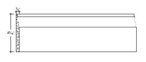 2D View of Plaster Panel – DC404-223 2D View image of Plaster Panel – DC404-223