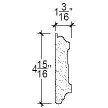 Side View image of Plaster Panel – DC404-348