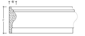 2D View of Plaster Panel – DC405-119 2D View image of Plaster Panel – DC405-119