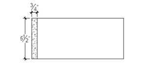 2D View image of Plaster Panel – DC405-165b