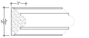 2D View image of Plaster Panel – DC405-253