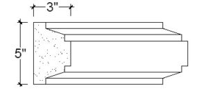 2D View image of Plaster Panel – DC405-361