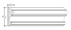 2D View image of Plaster Panel – DC406-149