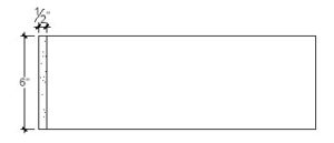 2D View image of Plaster Panel – DC406-165b