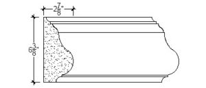 2D View image of Plaster Panel – DC406-343