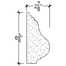 Side View image of Plaster Panel – DC406-343