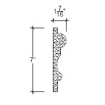 Side View image of Plaster Panel – DC407-116