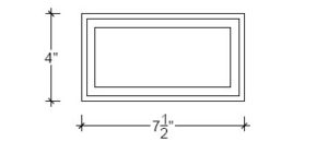 2D View image of Plaster Panel – DC407-138