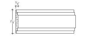 2D View image of Plaster Panel – DC407-182