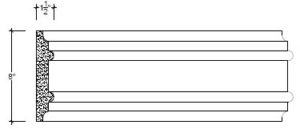 2D View image of Plaster Panel – DC408-117