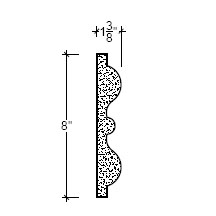Side View of Plaster Panel – DC408-118 Side View image of Plaster Panel – DC408-118