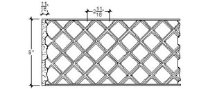 2D View image of Plaster Panel – DC408-196