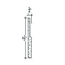 Side View image of Plaster Panel – DC408-206