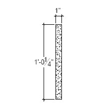 Side View image of Plaster Panel – DC412-165A