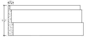 2D View of Plaster Panel – DC414-182 2D View image of Plaster Panel – DC414-182