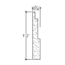 Side View of Plaster Panel – DC414-182 Side View image of Plaster Panel – DC414-182