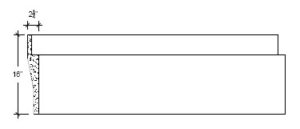 2D View image of Plaster Panel – DC416-180