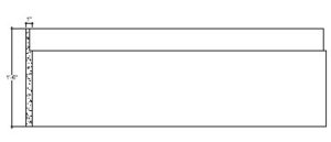 2D View image of Plaster Panel – DC418-180