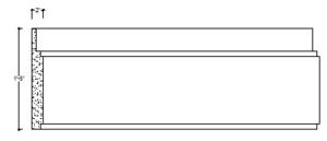 2D View image of Plaster Panel – DC418-182