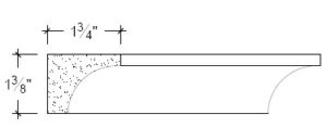 2D View image of Plaster Cove Moulding – DC501-160