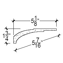 Side View image of Plaster Cove Moulding – DC501-174