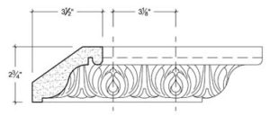 2D View image of Plaster Cornice – DC502-019